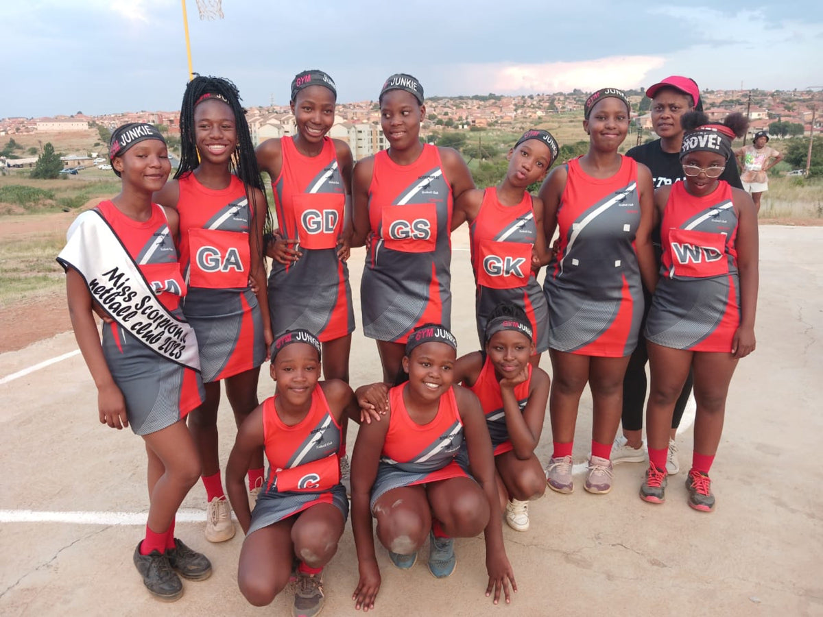 A girls netball team at a Mongato community event