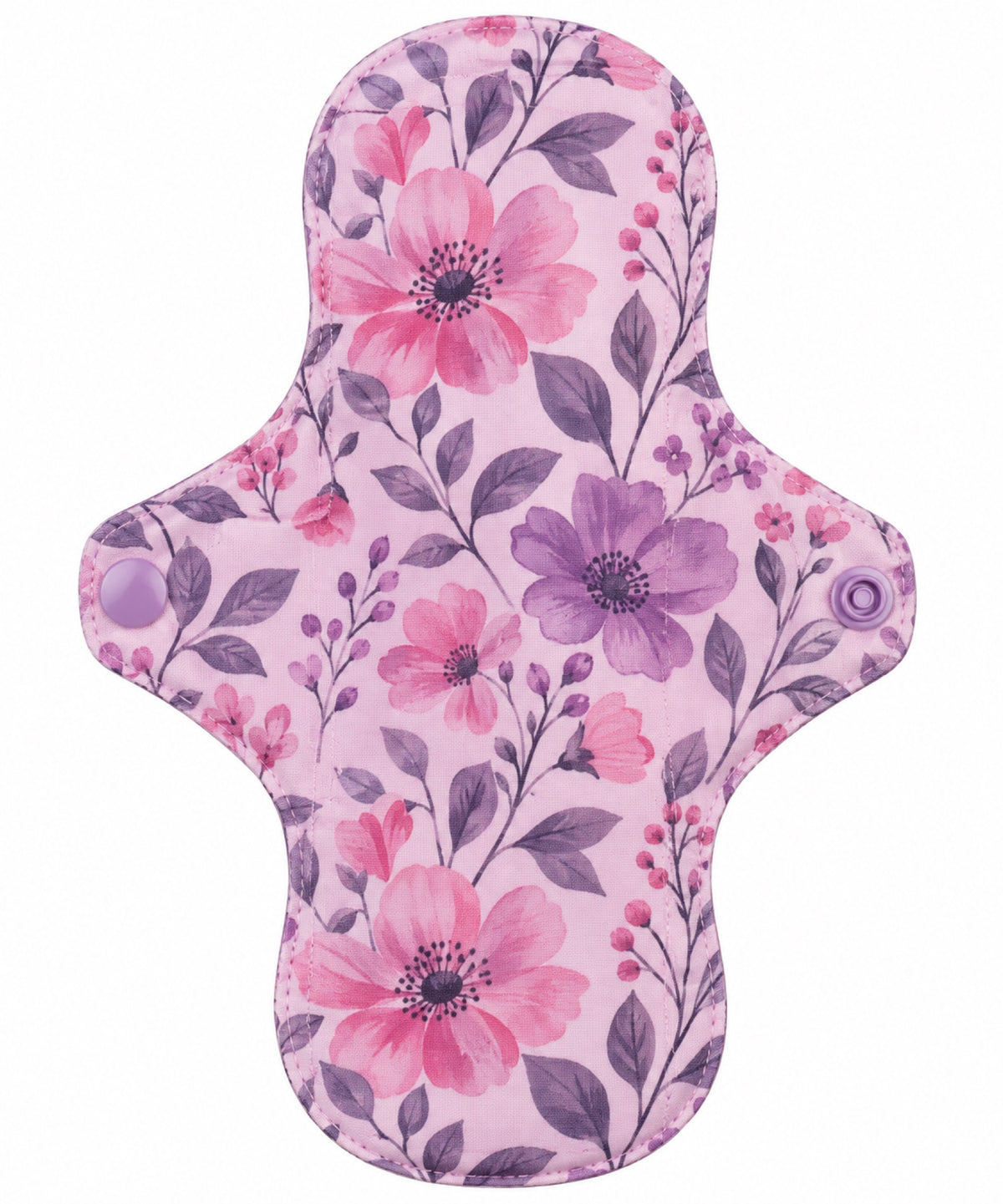 Mongato Floral Pad reusable pad in a floral print, underside