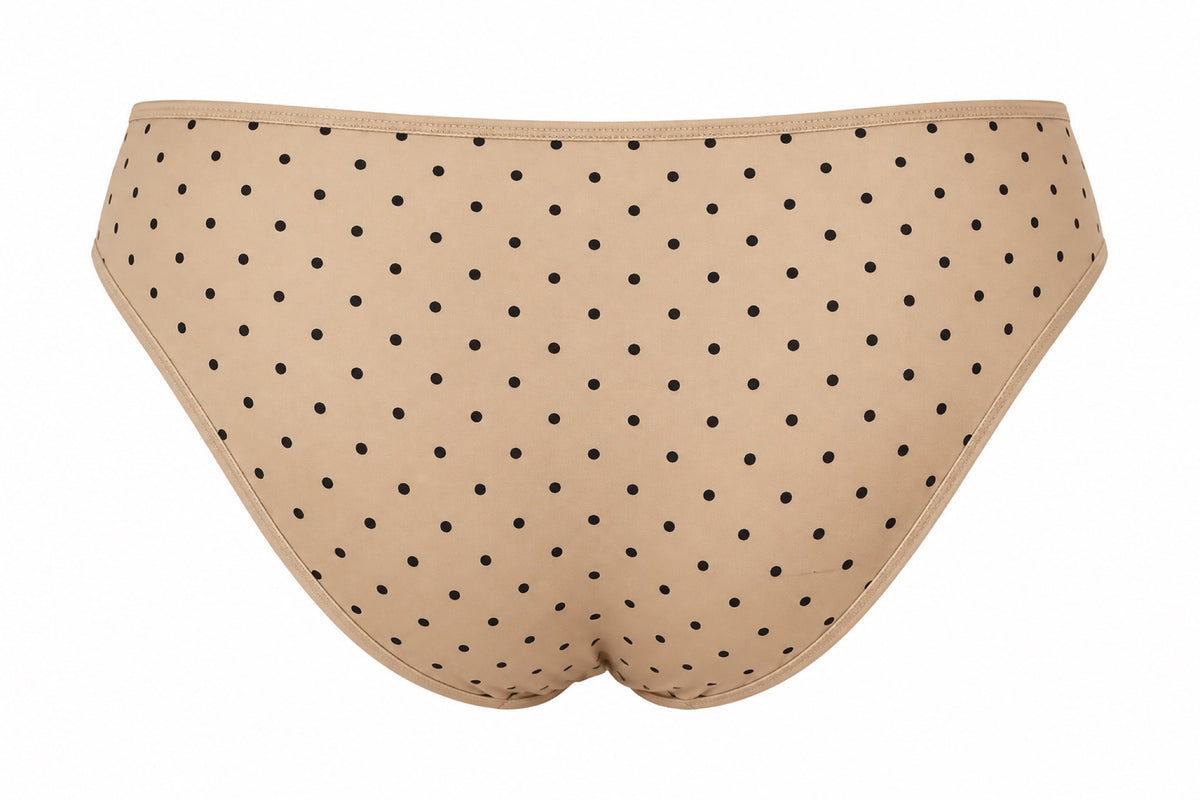 Mongato Polka Dot bikini period underwear, back view